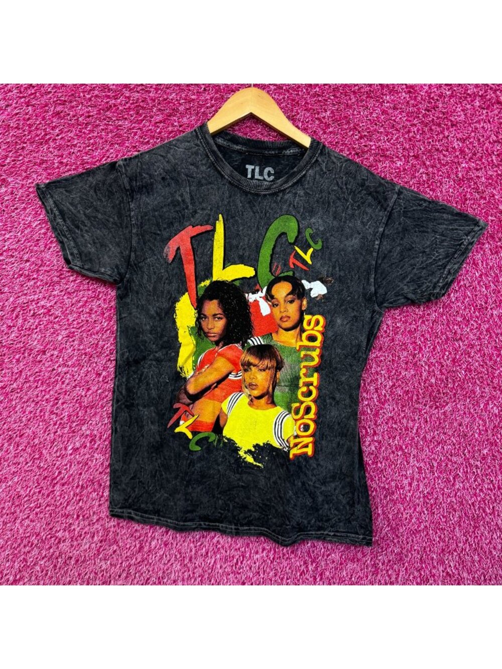 TLC No Scrubs Fan Mail Album Art Poster Soul Girl Band Tee M